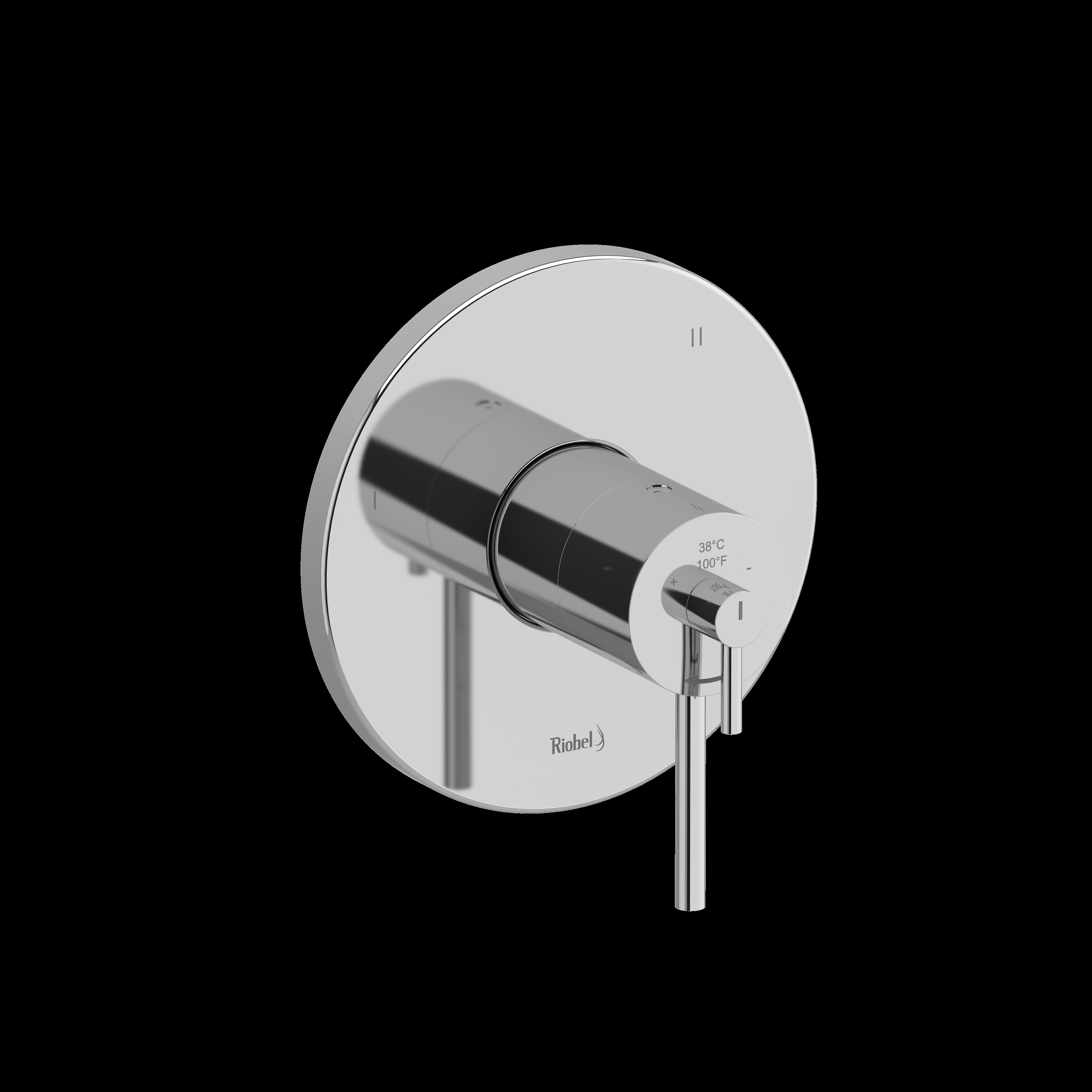 Riobel TGS45 GS 1/2" Therm & Pressure Balance Trim with 5 Functions