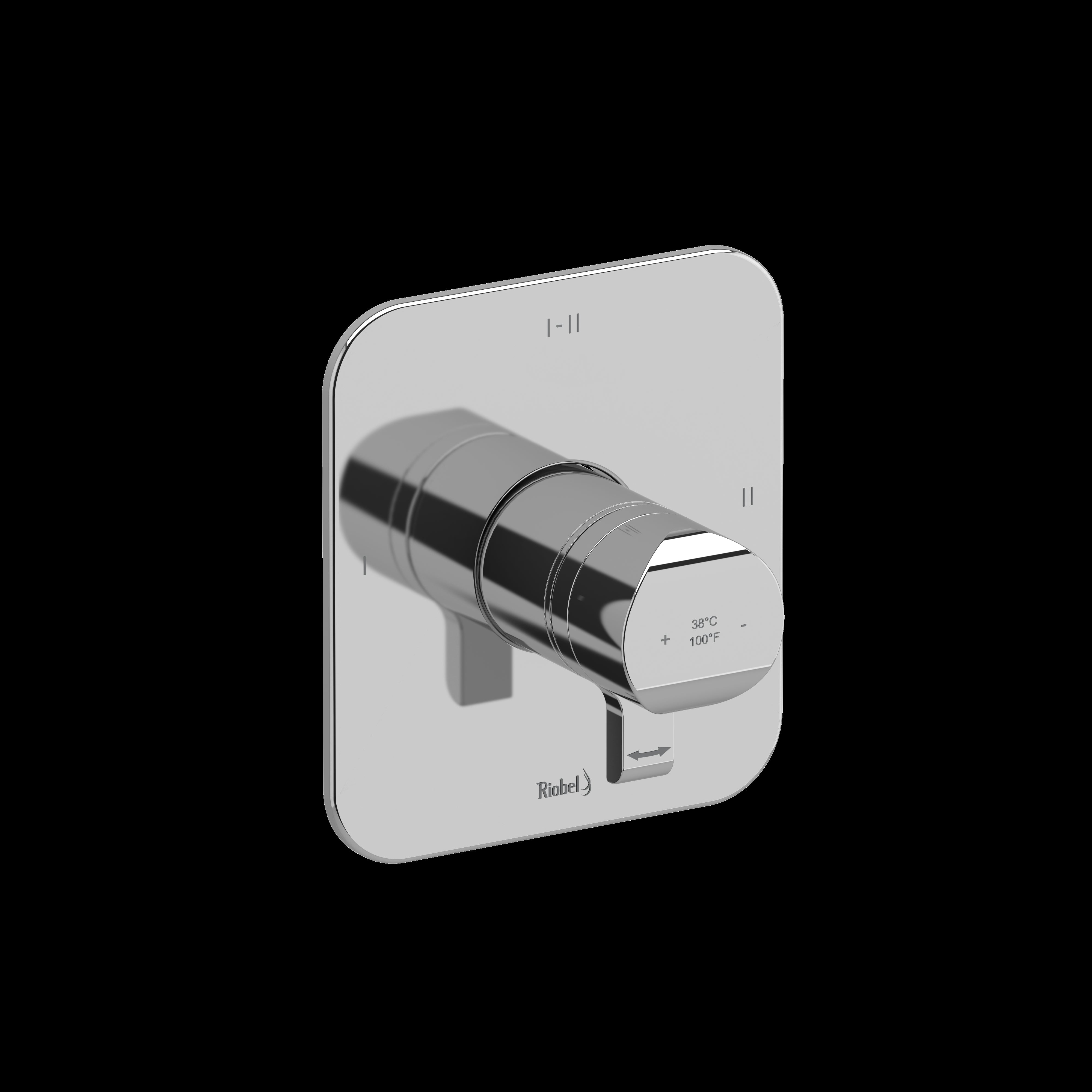 Riobel TSA23 Salom 1/2" Therm & Pressure Balance Trim with 3 Functions