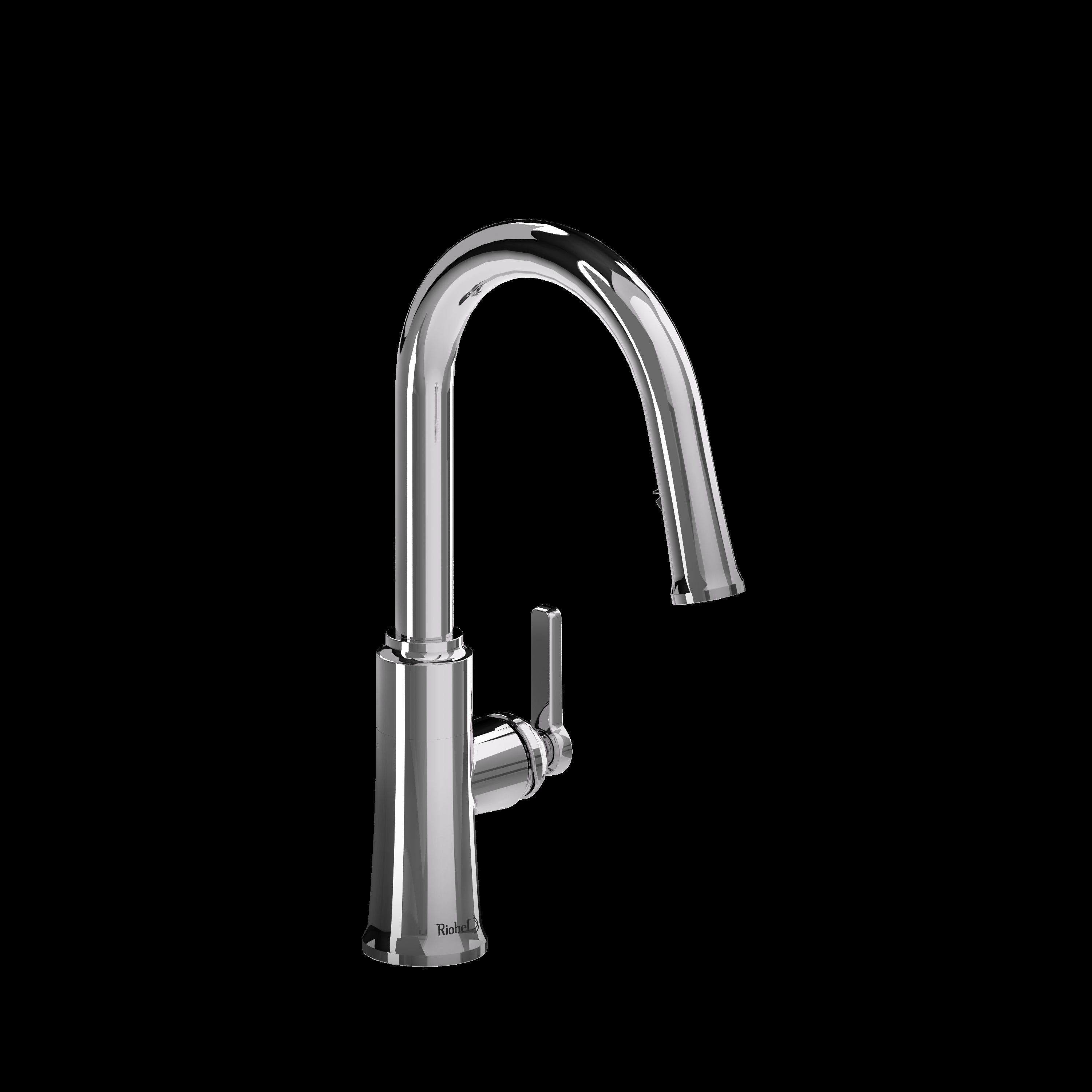 Riobel TTRD101 Trattoria Pull-Down Kitchen Faucet With C-Spout