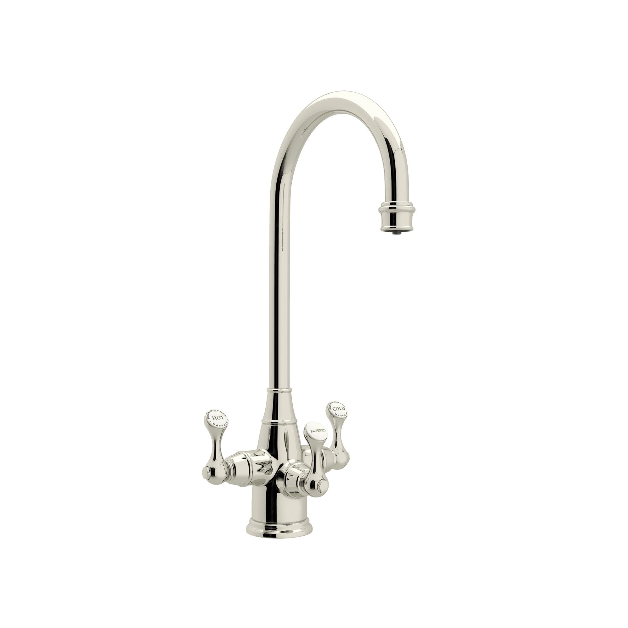 Perrin & Rowe U.1220 Georgian Era Three Handle Bar/Food Prep Filter Kitchen Faucet