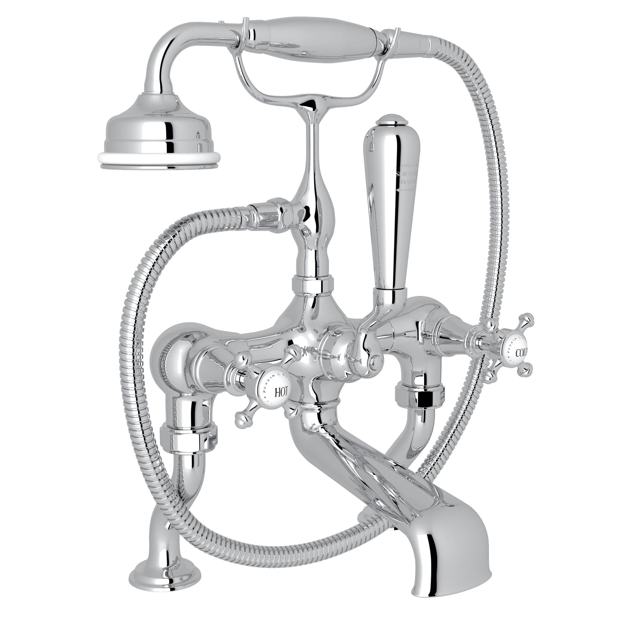 Perrin & Rowe U.3001 Georgian Era Exposed Deck Mount Tub Filler