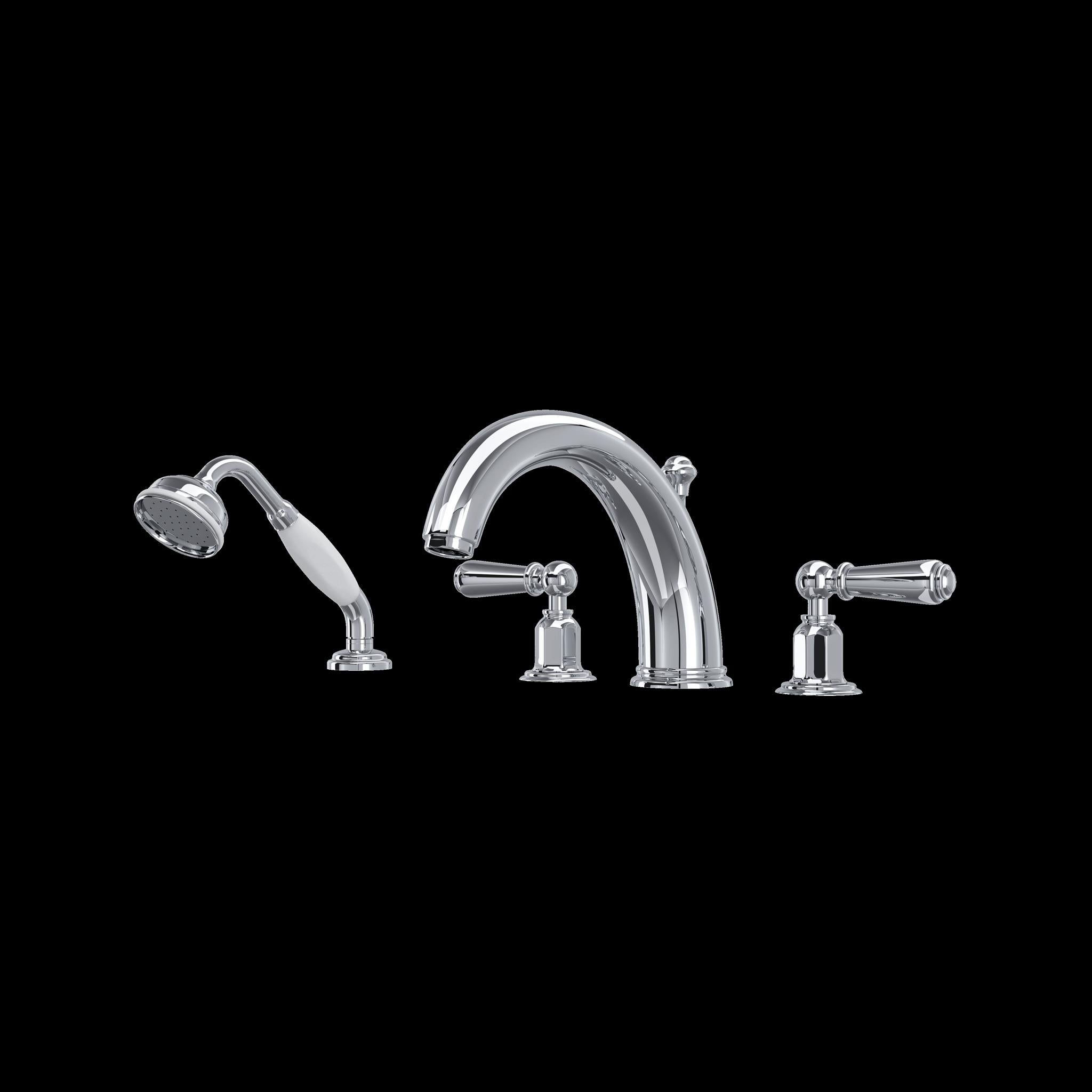 Perrin & Rowe U.3248 Edwardian 4-Hole Deck Mount Tub Filler