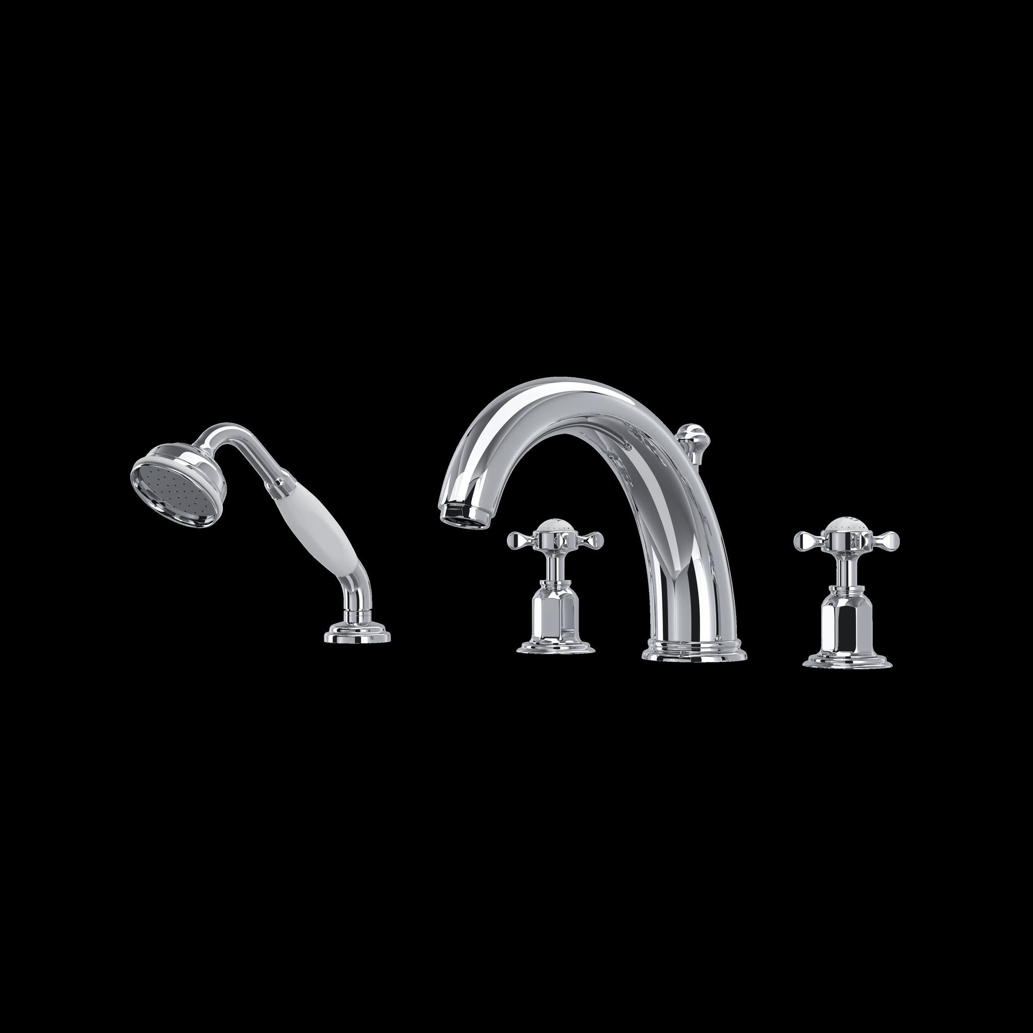 Perrin & Rowe U.3249 Edwardian 4-Hole Deck Mount Tub Filler