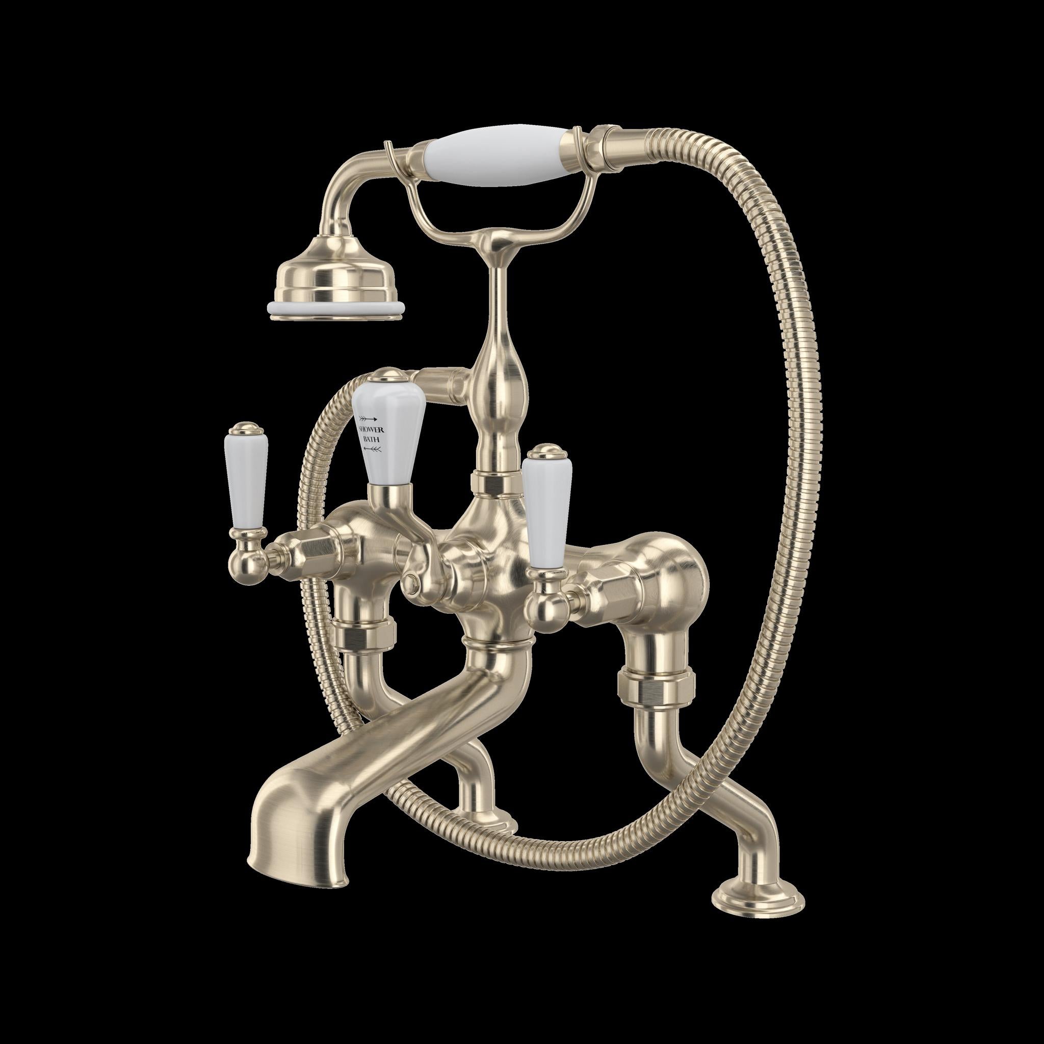 Perrin & Rowe U.3500 Edwardian Exposed Deck Mount Tub Filler