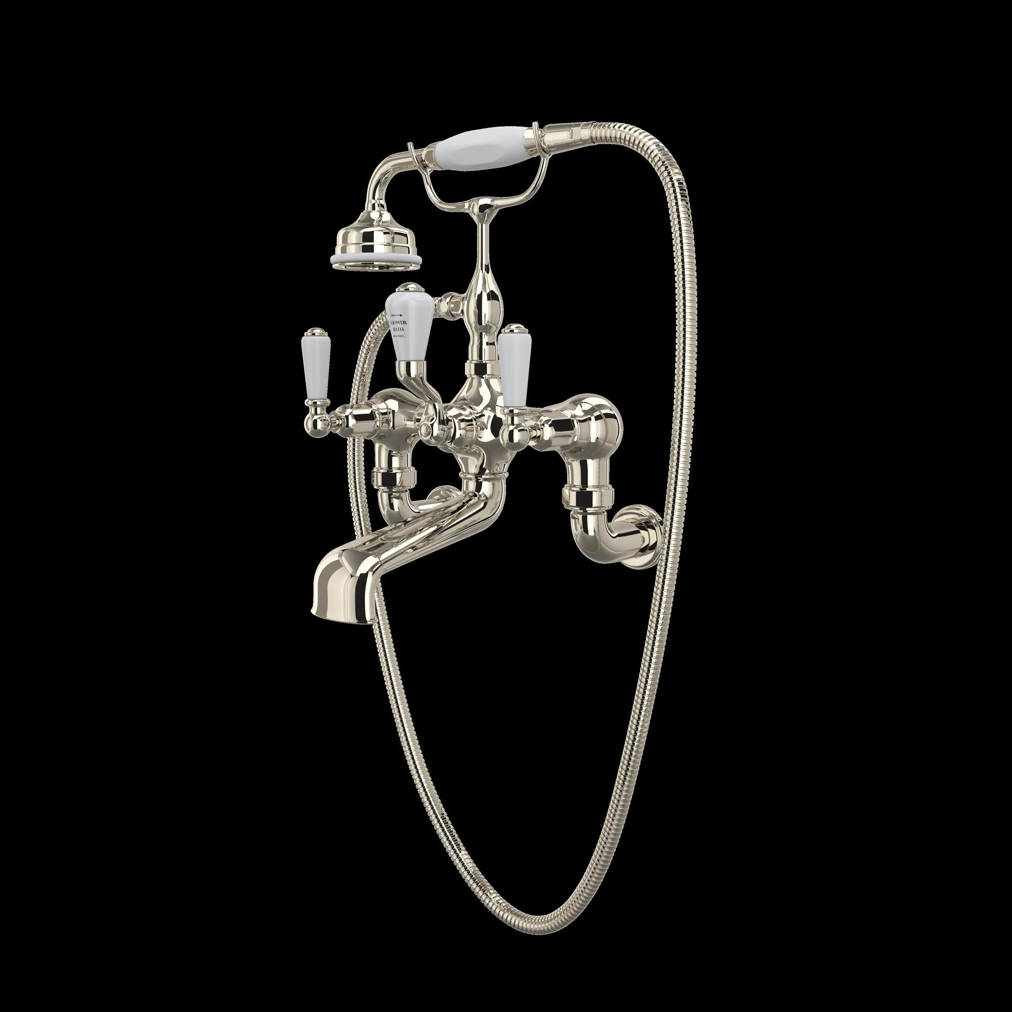 Perrin & Rowe U.3510 Edwardian Exposed Wall Mount Tub Filler