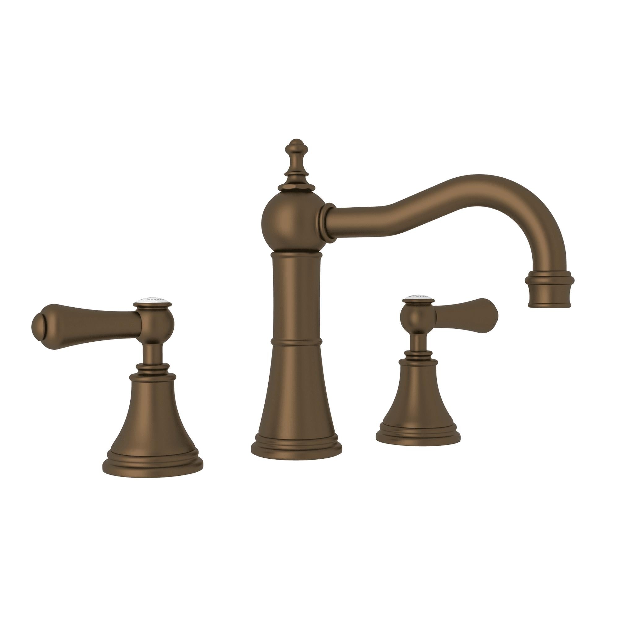 Perrin & Rowe U.3723 Georgian Era Widespread Lavatory Faucet With Column Spout