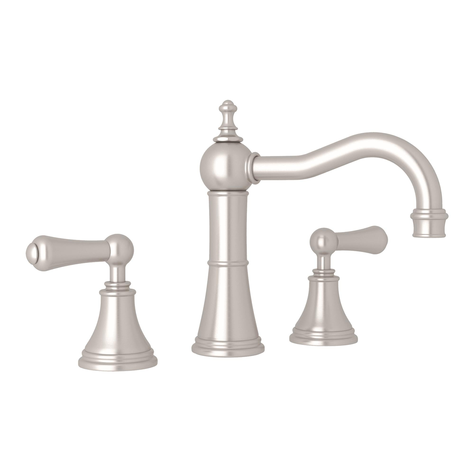 Perrin & Rowe U.3723 Georgian Era Widespread Lavatory Faucet With Column Spout