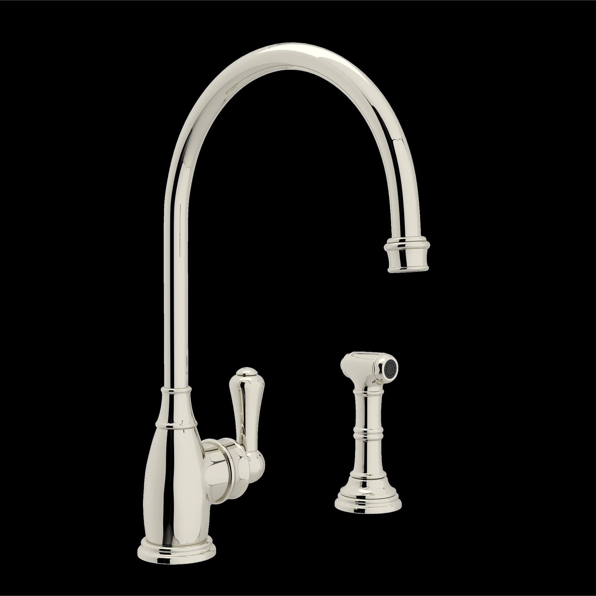 Perrin & Rowe U.4702 Georgian Era Kitchen Faucet With Side Spray