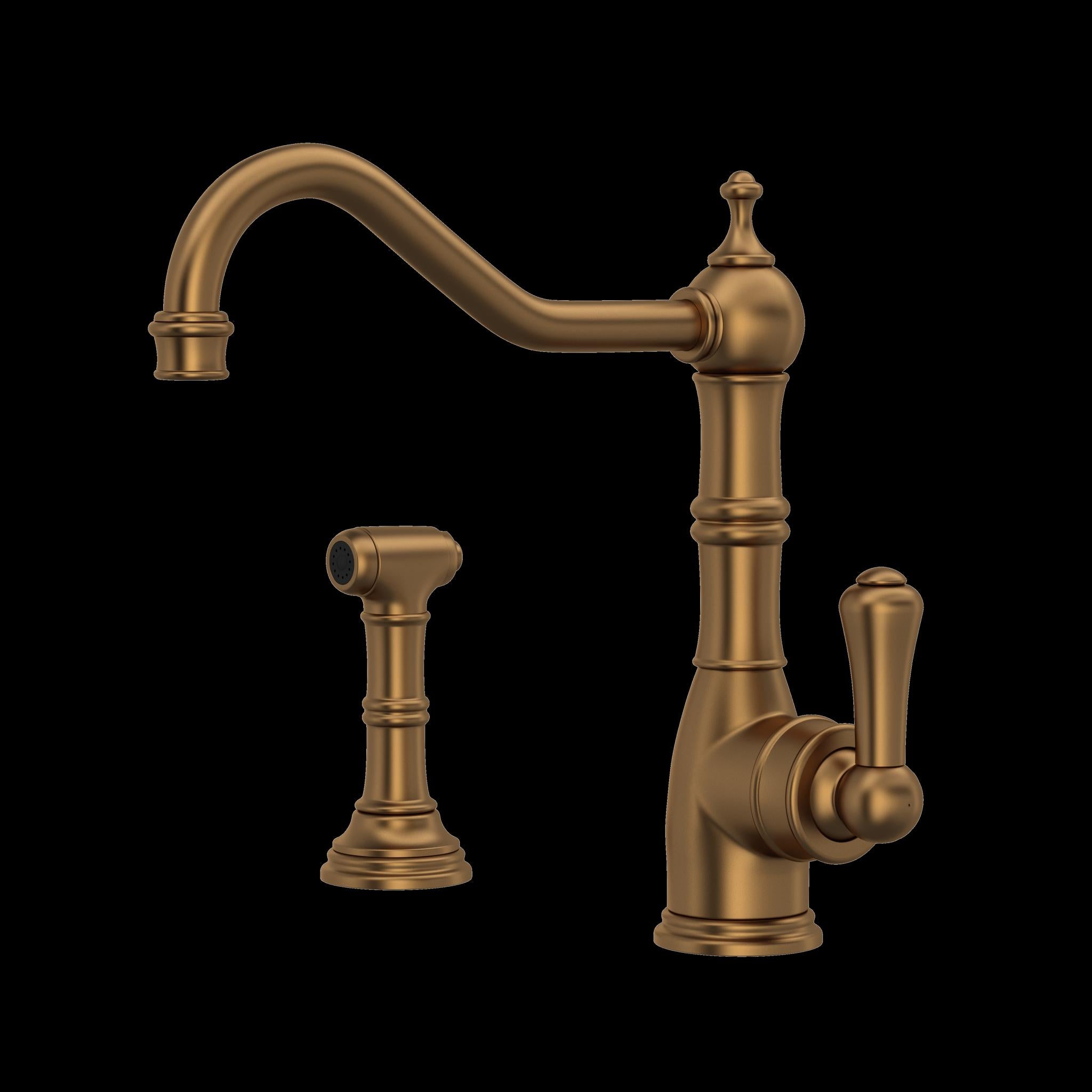Perrin & Rowe U.4746 Edwardian Kitchen Faucet With Side Spray