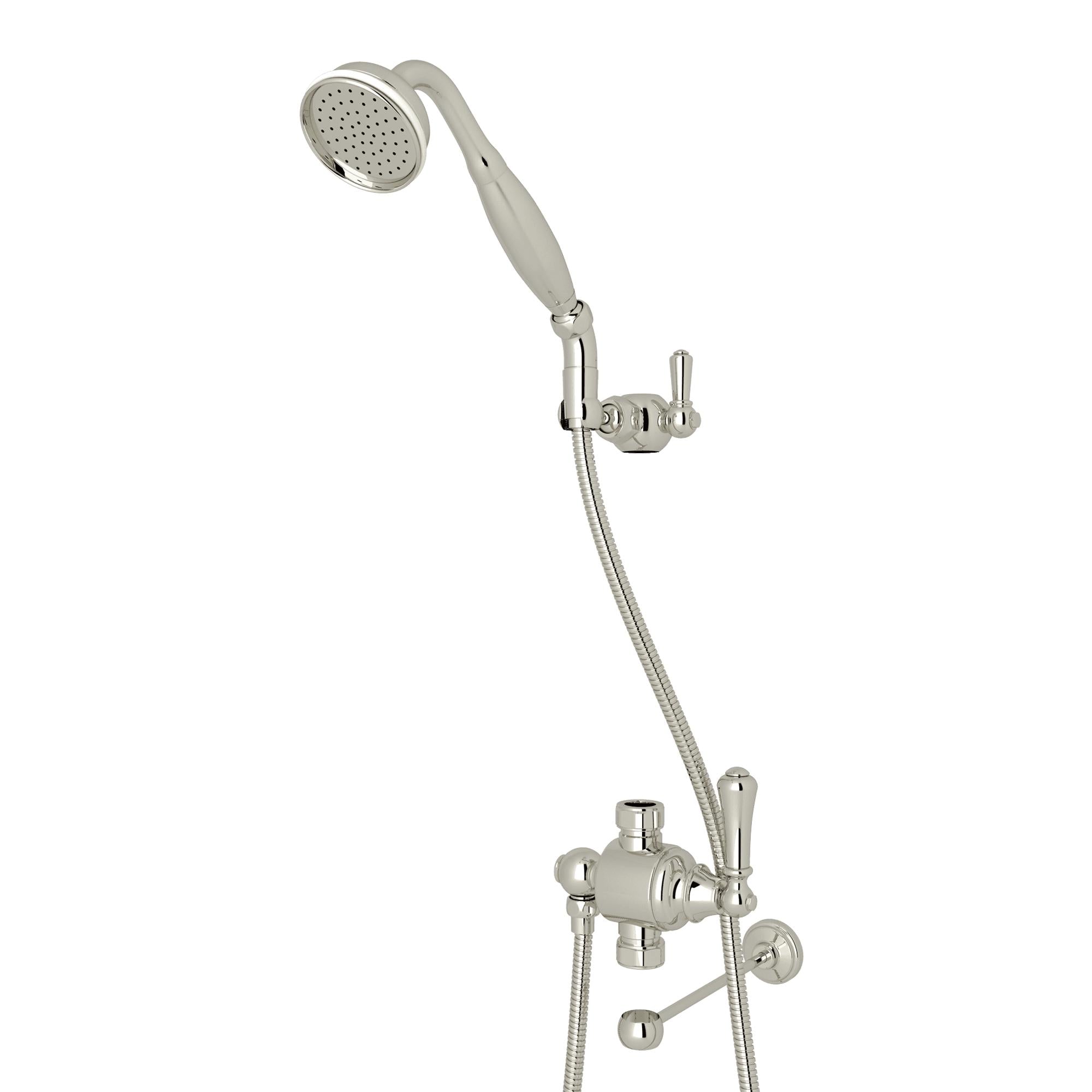 Perrin & Rowe U.5783N Riser Diverter With Handshower, Hose, And Parking Bracket