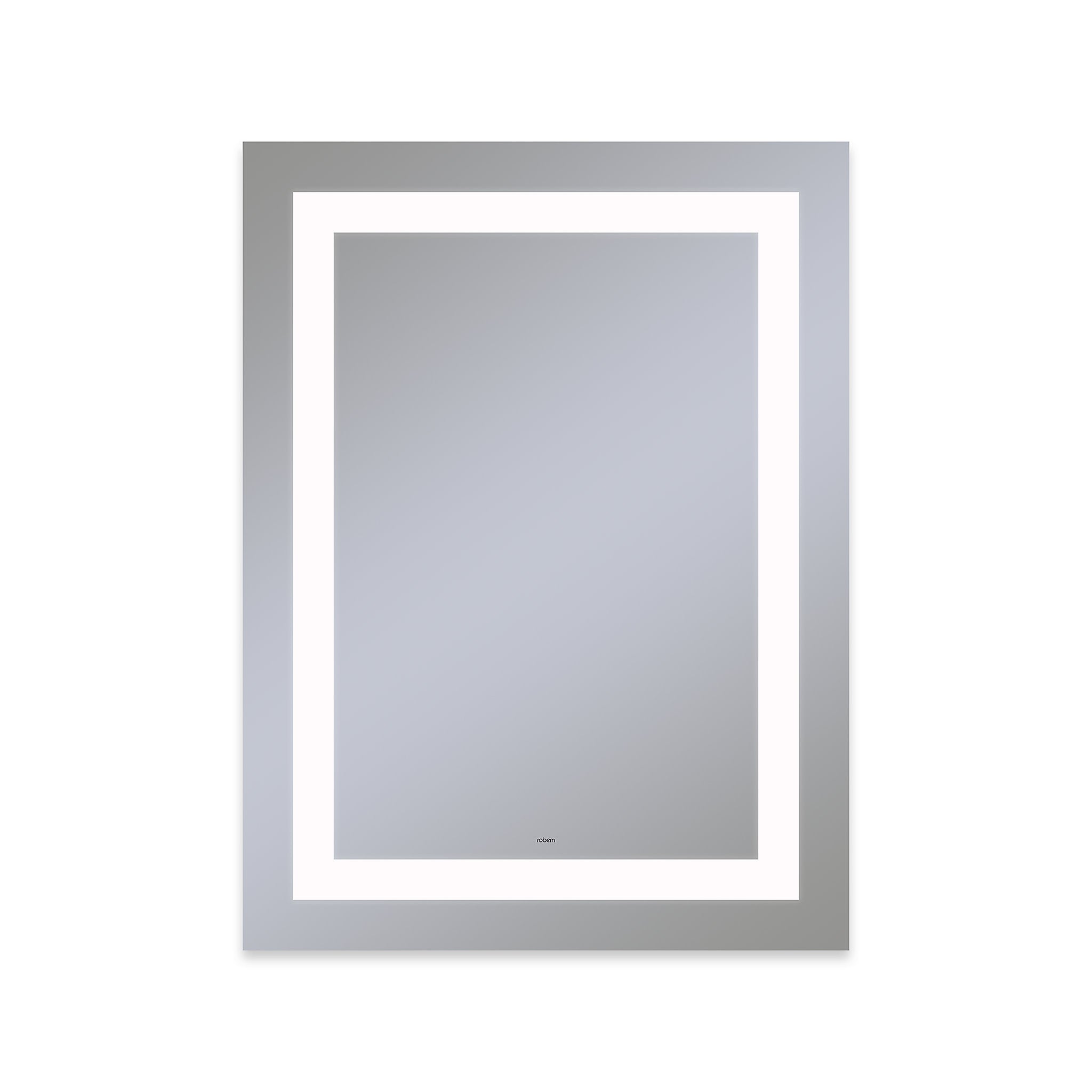 robern YM3040RIFPD4 Vitality Lighted Mirror, 30" x 40" x 1-3/4", Rectangle, Inset Light Pattern, 4000K Temperature (Cool Light), Dimmable, Defogger