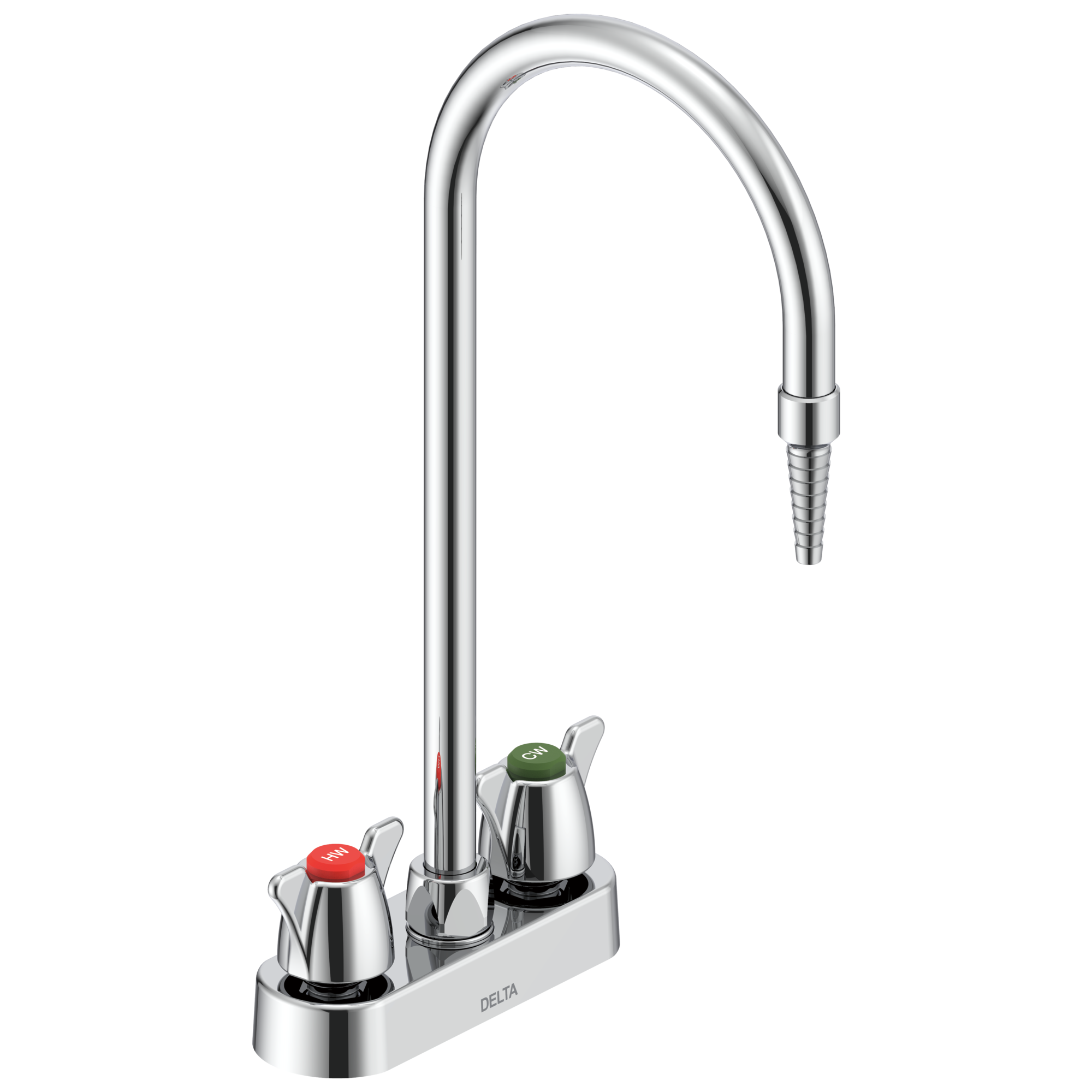 Delta W6720 Commercial Two Handle 4" Deck Mount Laboratory Mixing Faucet
