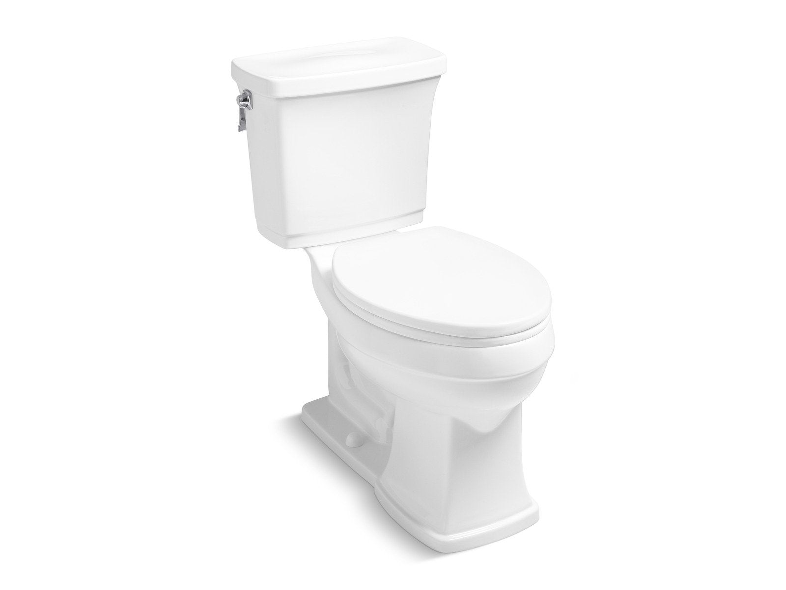KALLISTA P70300-00-0 Bridgeton Two-Piece High-Efficiency Toilet, Less Seat in Stucco White