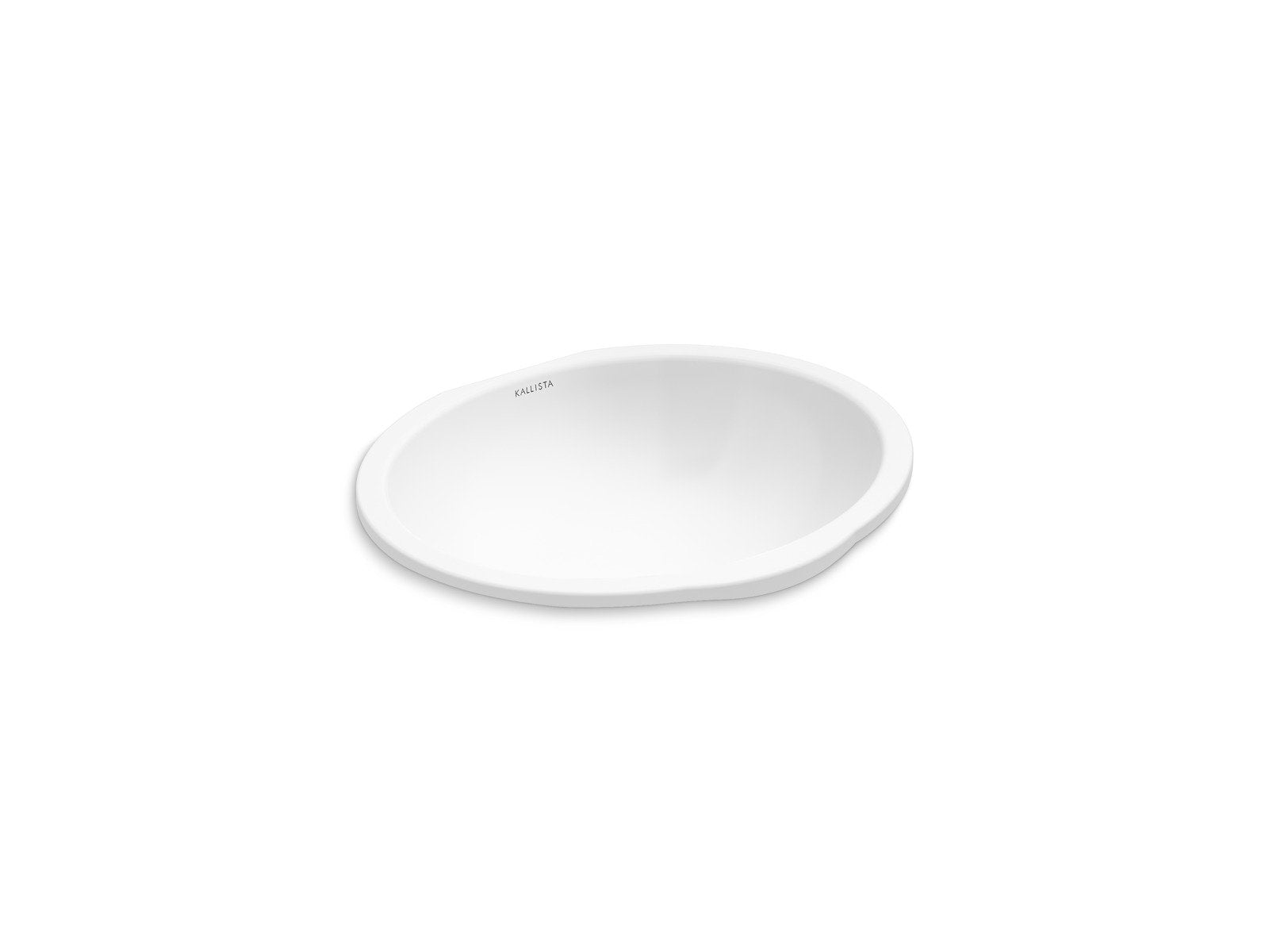 Kallista P74237-WO-0 Perfect Under-mount Sink, Soft Oval with Overflow