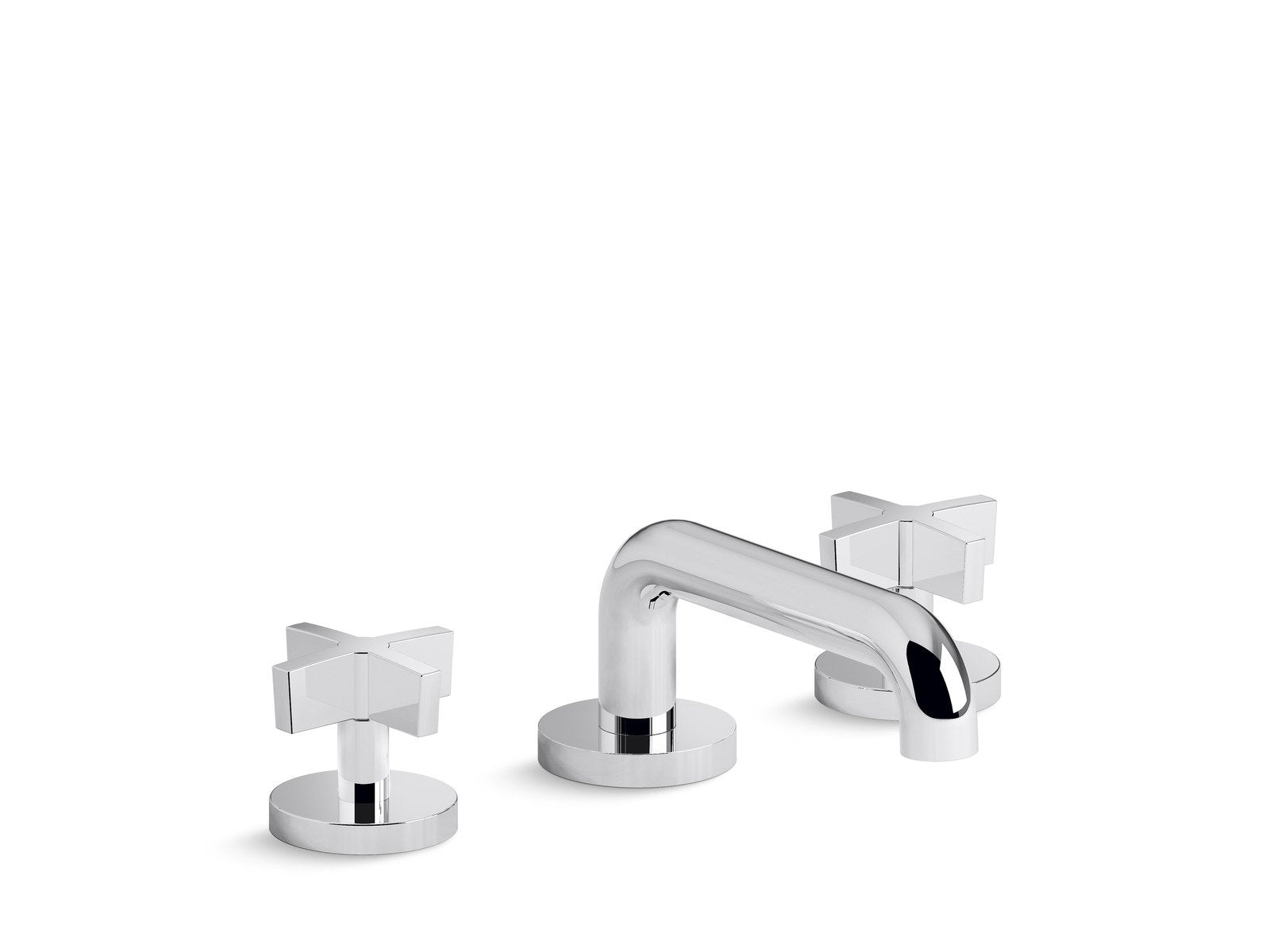 Kallista P24491-CR-CP One Sink Faucet, Low Spout, Cross Handles