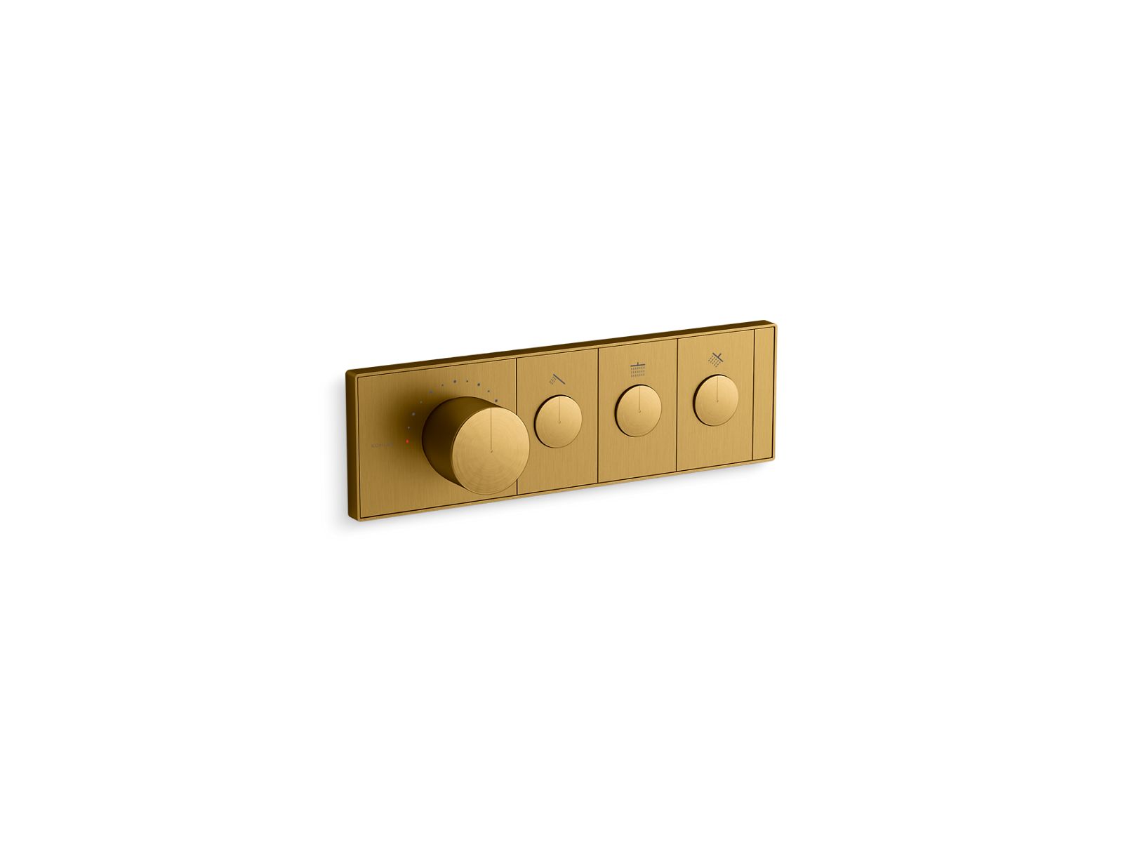 KOHLER K-26347-9 Anthem Three-outlet thermostatic valve control panel with recessed push-buttons