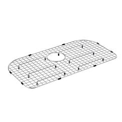 Moen GA749B Stainless D Shape Rear Drain Bottom Grid Accessory 29" x 16"