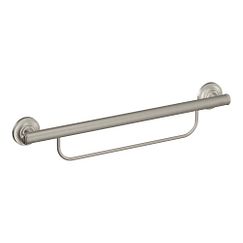 Moen LR2350D Brushed nickel 24" grab bar with towel bar