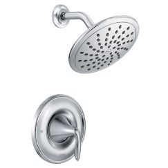 Moen T2232EP Eva Pressure Balanced Shower Trim Package with Single Function Rain Shower Head - Less Valve