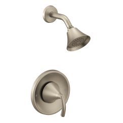Moen T2742EP Glyde Shower Trim Package with Single Function Shower Head and Posi-Temp Pressure Balancing Valve Technology