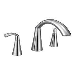 Moen T373 Glyde Two Handle High-Arc Roman Tub Faucet