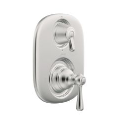 Moen T4111 Kingsley Double Handle Moentrol Pressure Balanced with Volume Control and Integrated Diverter Valve Trim