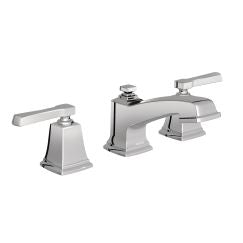 Moen T6220 Boardwalk Widespread Bathroom Faucet with Metal Pop-Up Drain Assembly