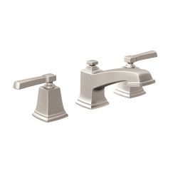 Moen T6220 Boardwalk Widespread Bathroom Faucet with Metal Pop-Up Drain Assembly