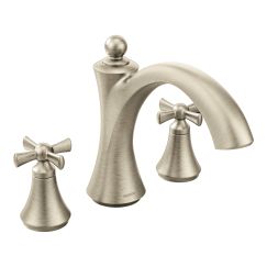 Moen T657 Wynford Two Handle Non Diverter Roman Tub Faucet