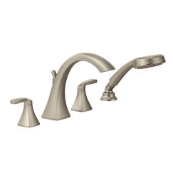 Moen T694 Two-Handle Roman Tub Faucet Includes Hand Shower