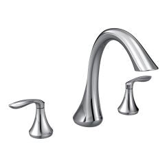 Moen T943 Eva Two Handle High Arc Roman Tub Faucet