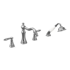 Moen TS21104 Two-Handle Roman Tub Faucet Includes Hand Shower