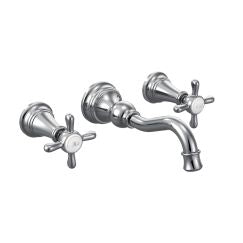 Moen TS42112 Two-Handle Wall Mount Bathroom Faucet