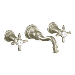 Moen TS42112 Two-Handle Wall Mount Bathroom Faucet