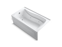 Load image into Gallery viewer, KOHLER K-1224-HL Mariposa 66&amp;quot; x 35-7/8&amp;quot; alcove whirlpool with integral apron, integral flange, left-hand drain and heater
