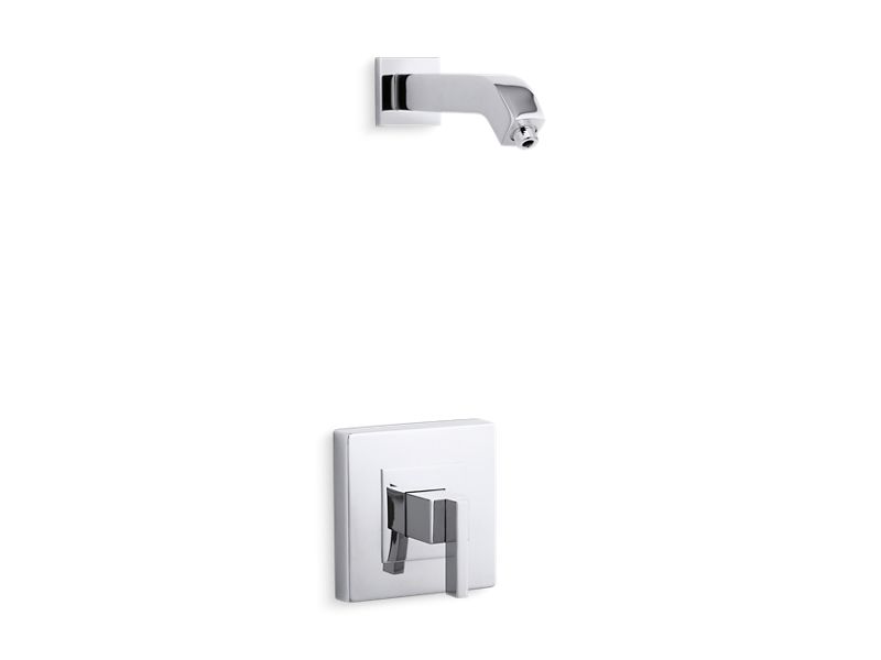 KOHLER K-TLS14670-4 Loure Rite-Temp shower valve trim with lever handle, less showerhead