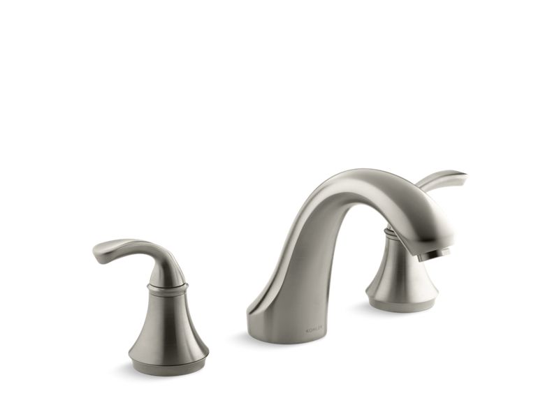 KOHLER K-T10278-4 Fort Sculpted Deck-mount bath faucet trim for high-flow valve, valve not included