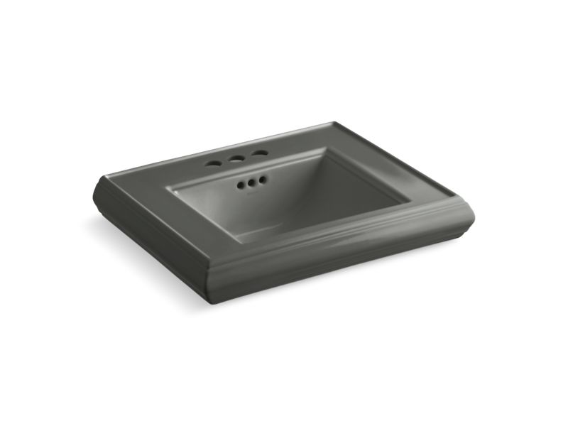 KOHLER K-2239-4 Memoirs Pedestal/console table bathroom sink basin with 4" centerset faucet holes