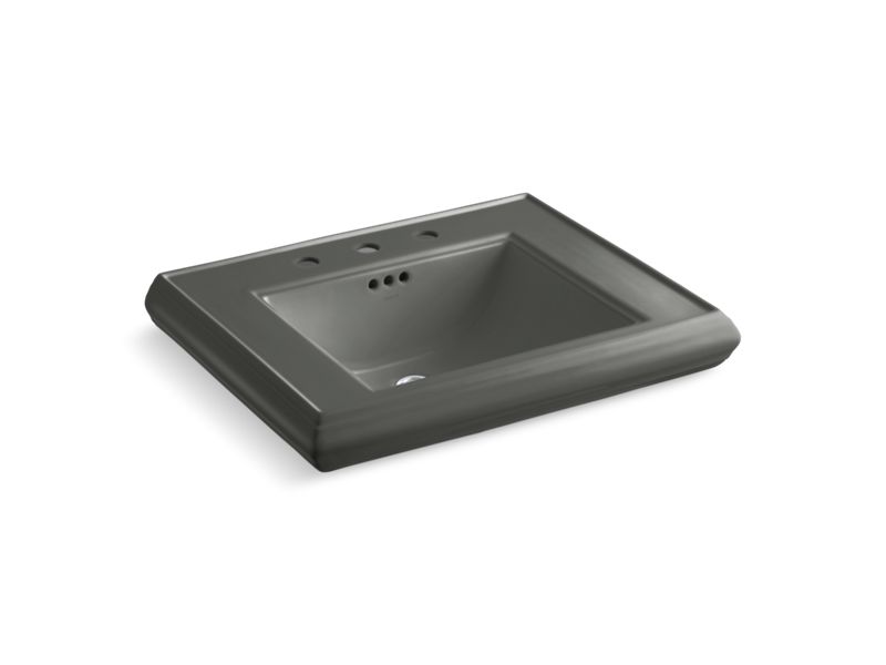 KOHLER K-2259-8 Memoirs Pedestal/console table bathroom sink basin with 8" widespread faucet holes
