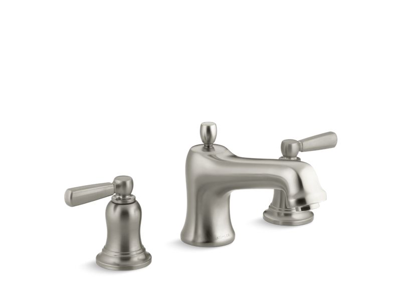 KOHLER K-T10592-4 Bancroft Bath faucet trim for deck-mount valve with diverter spout and metal lever handles, valve not included