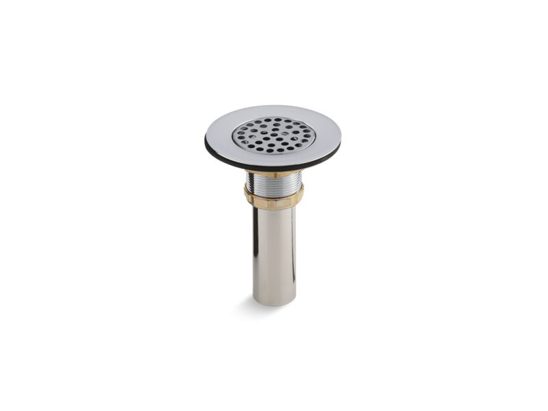 KOHLER K-8807 Brass sink drain and strainer with tailpiece for 3-1/2" to 4" outlet