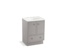Load image into Gallery viewer, KOHLER K-99501-TK-1WT Jacquard 24&amp;quot; bathroom vanity cabinet with toe kick, 2 doors and 1 drawer
