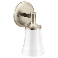 Moen YB0361 Brushed nickel one globe bath light