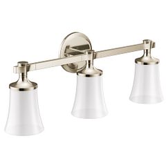 Moen YB0363 Brushed gold three globe bath light