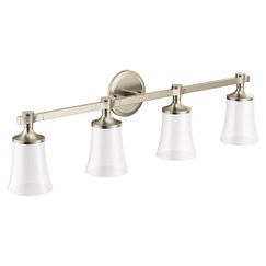 Moen YB0364 Brushed nickel four globe bath light