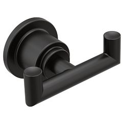 Moen YB0803 Matte black double robe hook