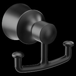 Moen YB2103 Matte black double robe hook