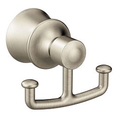 Moen YB2103 Matte black double robe hook