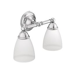 Moen YB2262 Brushed nickel two globe bath light