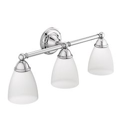 Moen YB2263 Brushed nickel three globe bath light